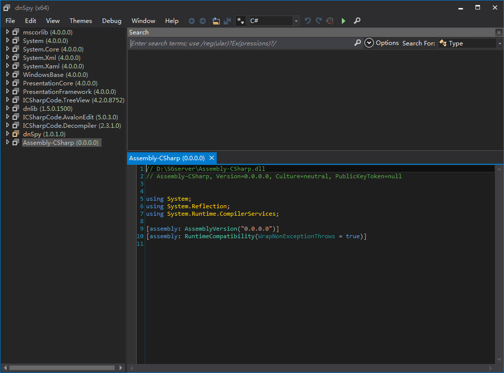 Dnspy反编译工具最新版 v6.0.1